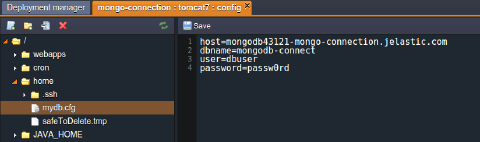 Image 50: database connection data