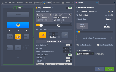 Image 31: Python MariaDB environment