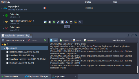 Image 42: node log manager