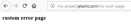 Image 48: custom error page