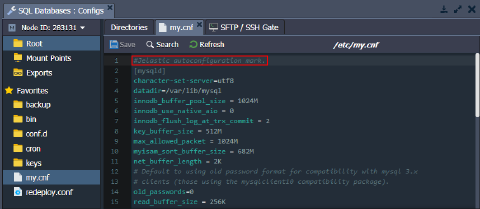 Image 43: MySQL my.cnf