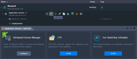 Image 48: LiteSpeed license manager