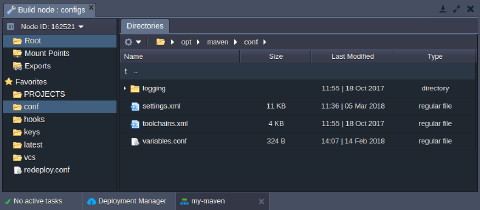 Image 45: Maven configs conf folder