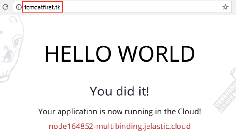 Image 52: first application with custom domain