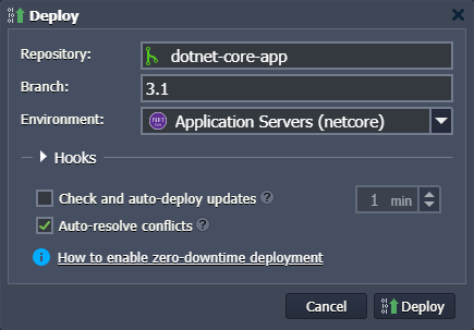 Image 45: deploy .NET Core application