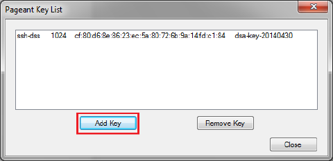 Image 41: add private ssh key with pageant