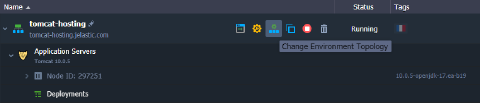 Image 10: change environment topology button
