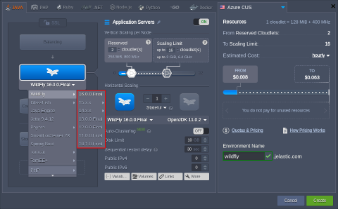 Image 37: WildFly server topology wizard