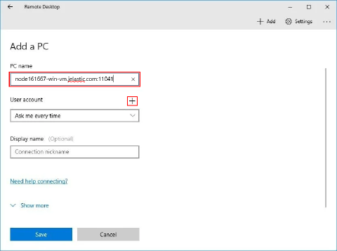 Image 49: provide RDP connection link