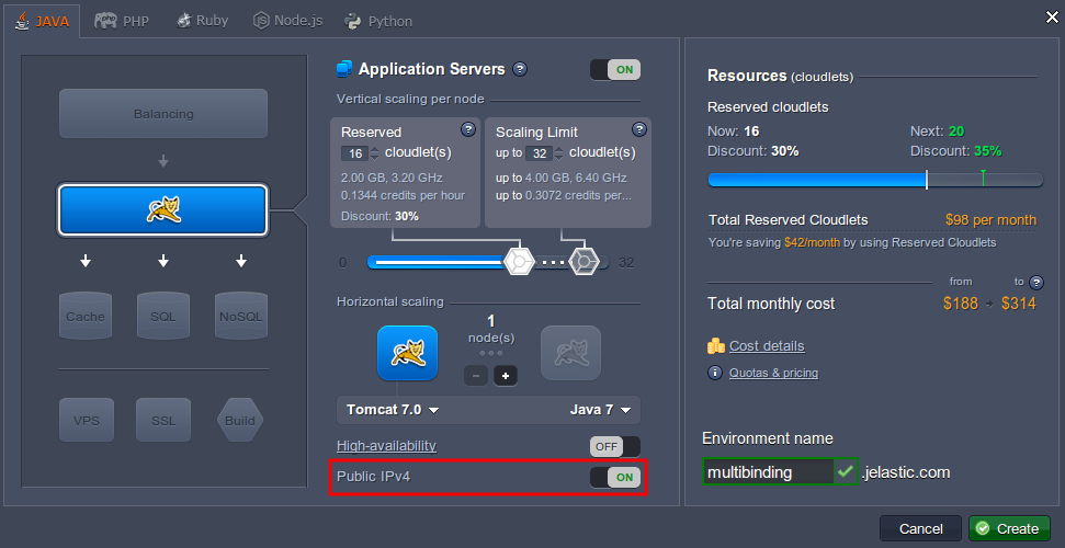 Ruk-Com Cloud PaaS procedure screenshot