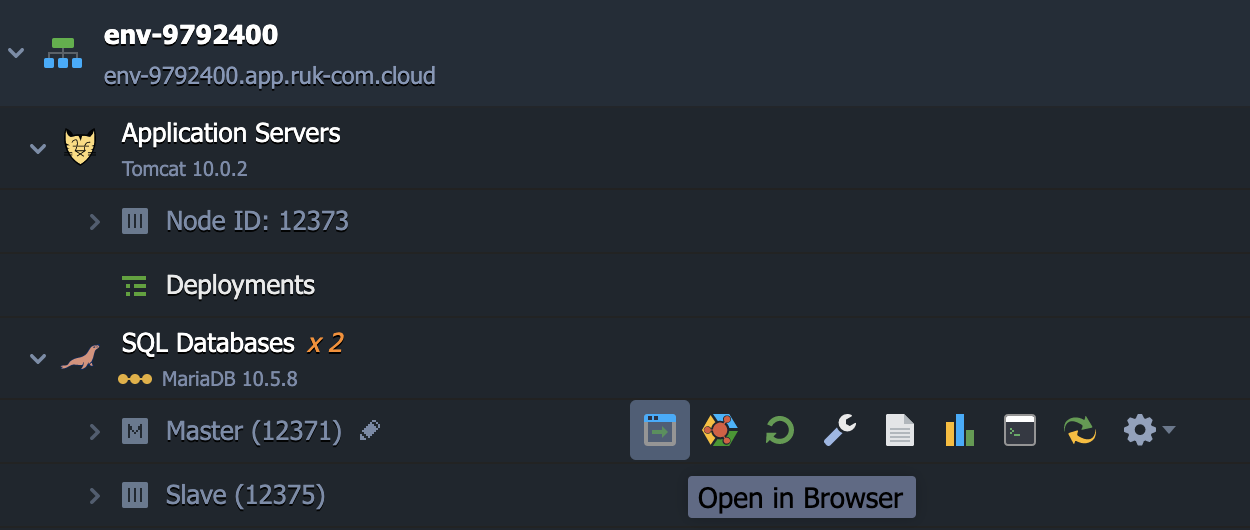 Ruk-Com Cloud PaaS procedure screenshot