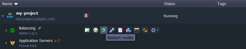 Ruk-Com Cloud PaaS procedure screenshot
