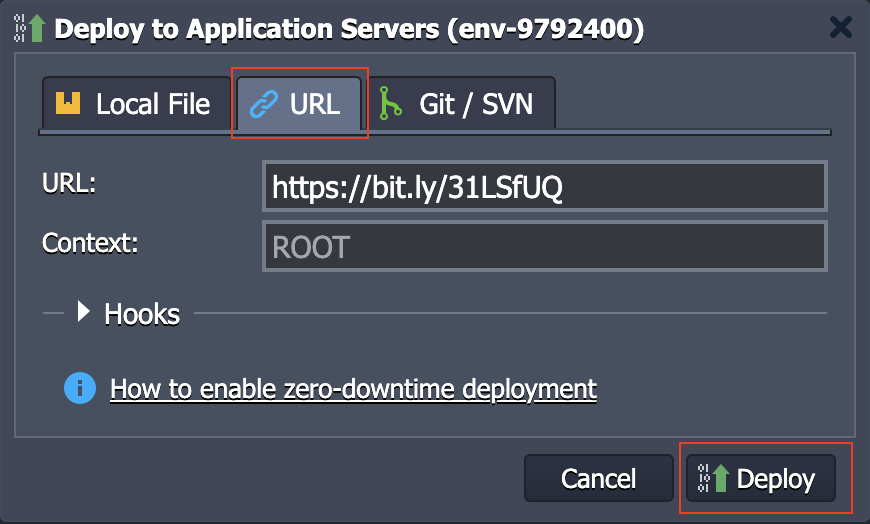 Ruk-Com Cloud PaaS procedure screenshot