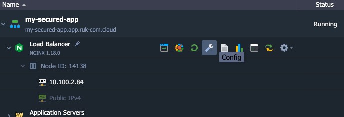 Ruk-Com Cloud PaaS procedure screenshot