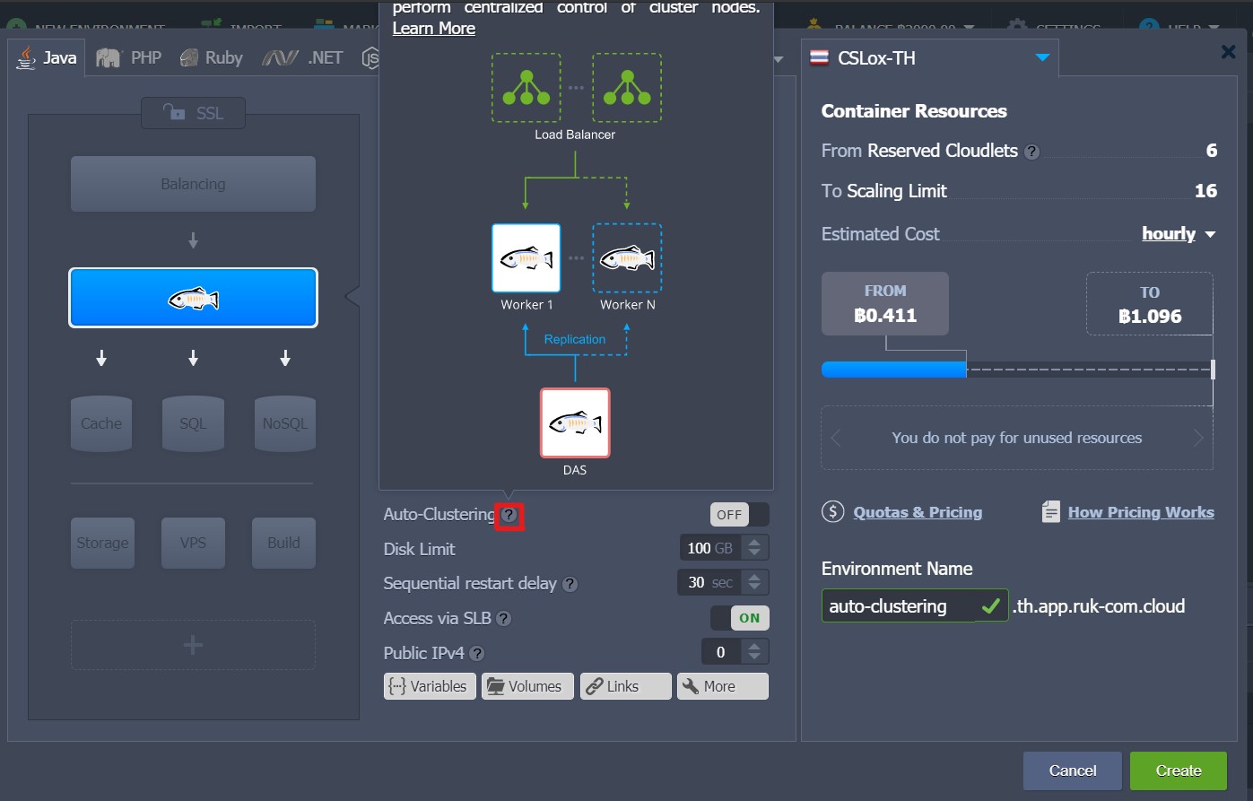 Ruk-Com Cloud PaaS procedure screenshot