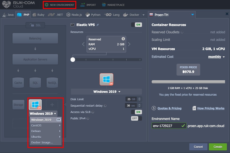 ภาพประกอบขั้นตอนการใช้งาน Ruk-Com Cloud PaaS
