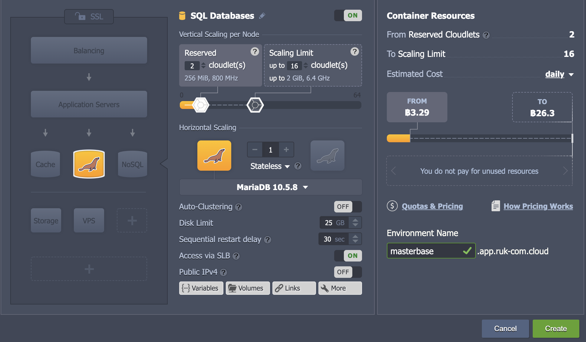 Ruk-Com Cloud PaaS procedure screenshot