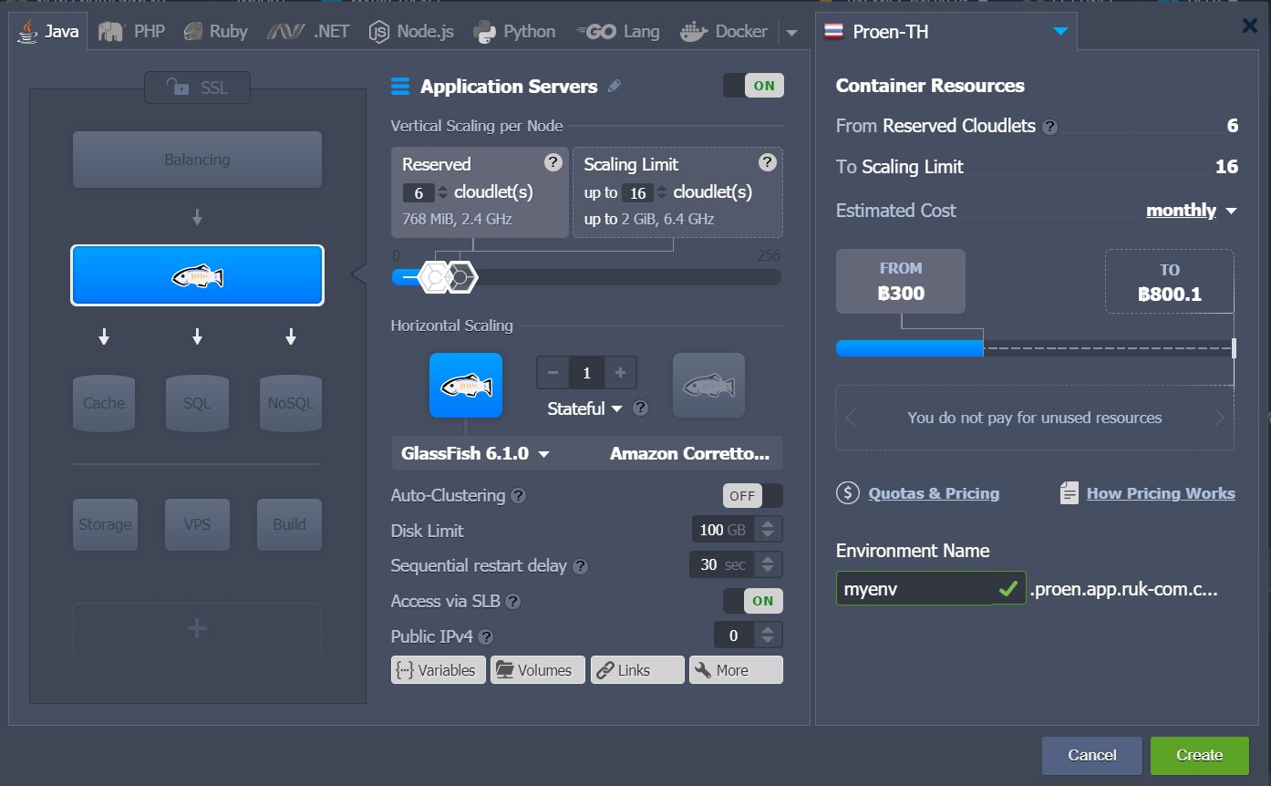 Ruk-Com Cloud PaaS procedure screenshot