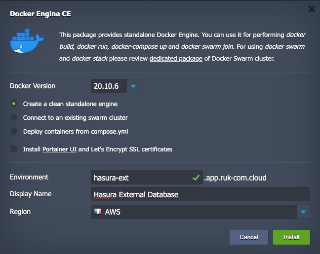 Ruk-Com Cloud PaaS procedure screenshot