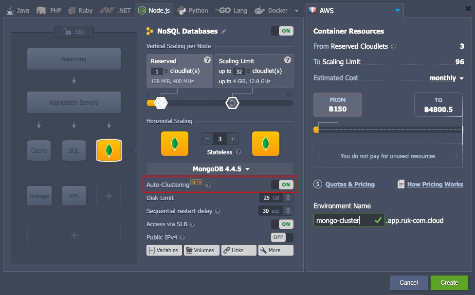 Ruk-Com Cloud PaaS procedure screenshot