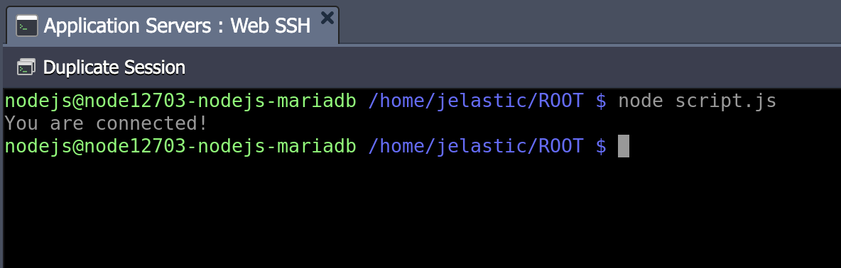 Ruk-Com Cloud PaaS procedure screenshot