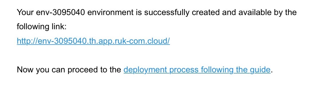 Ruk-Com Cloud PaaS procedure screenshot