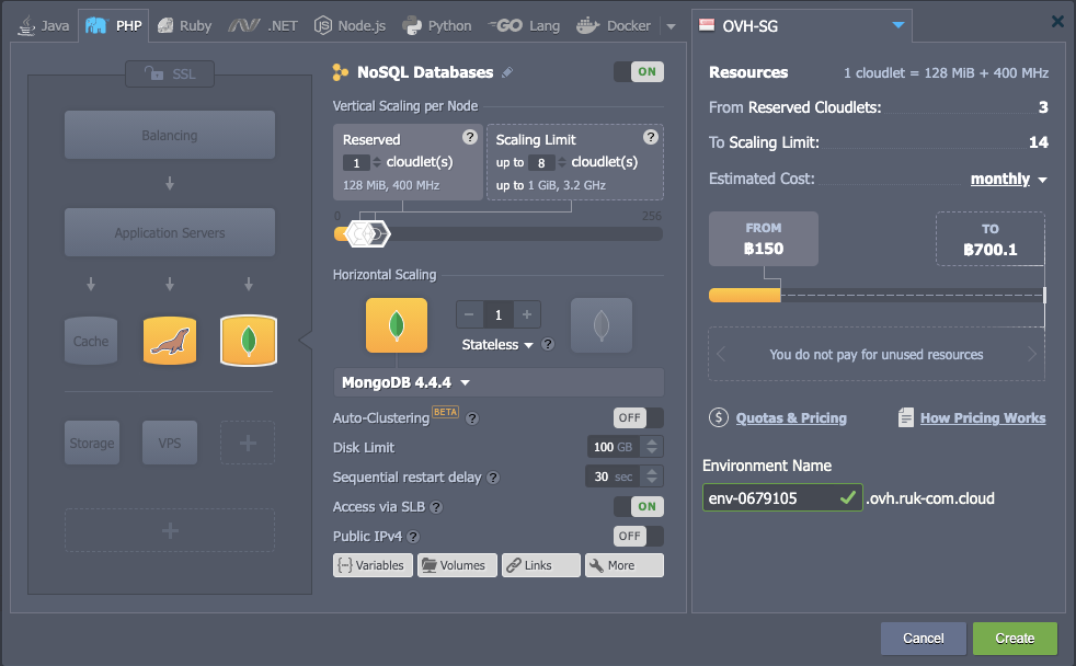 Ruk-Com Cloud PaaS procedure screenshot