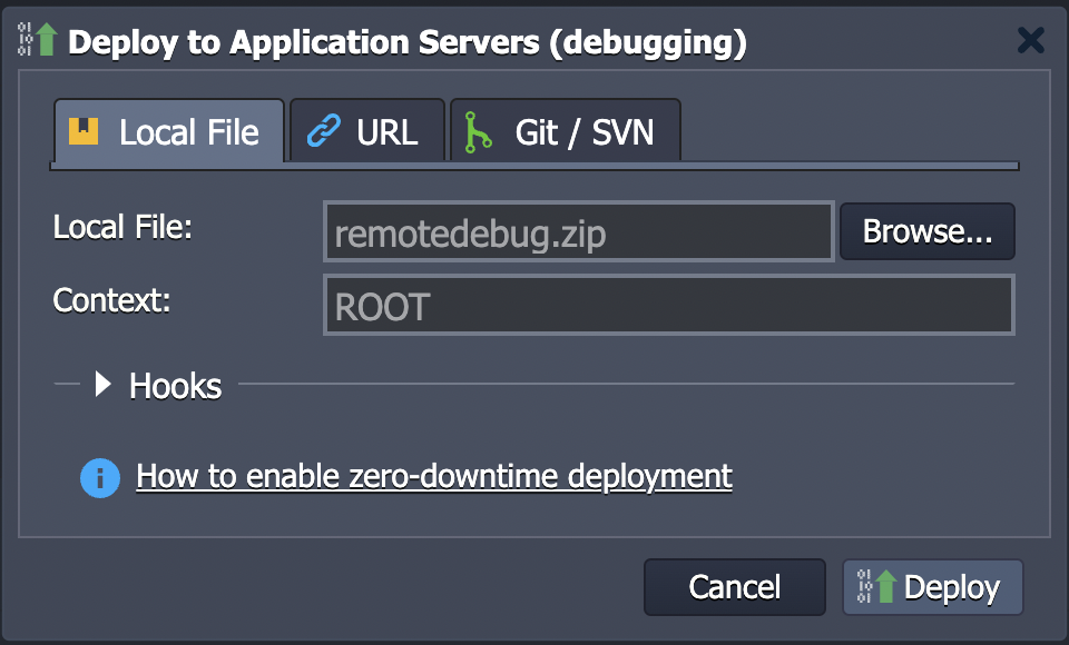 Ruk-Com Cloud PaaS procedure screenshot
