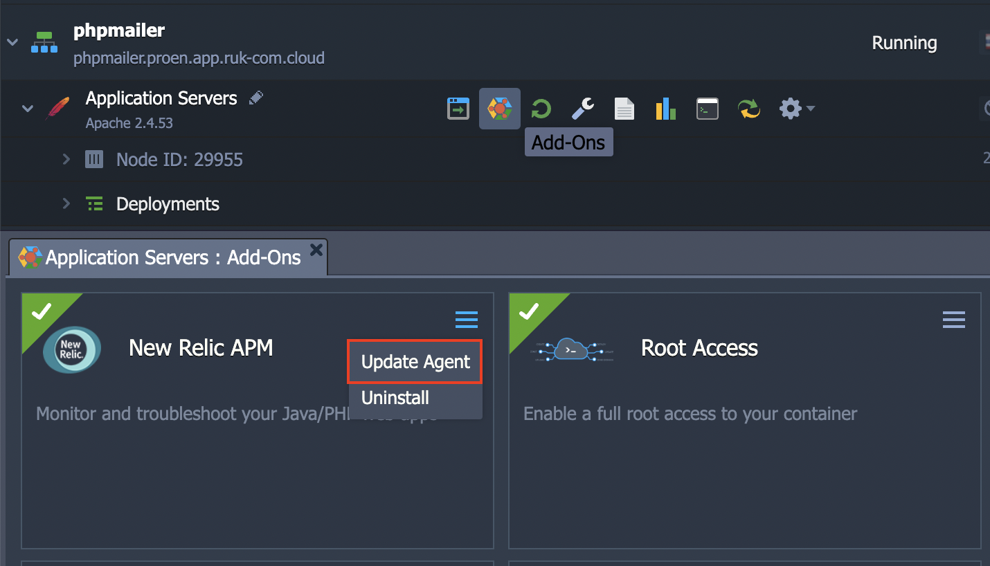 Ruk-Com Cloud PaaS procedure screenshot