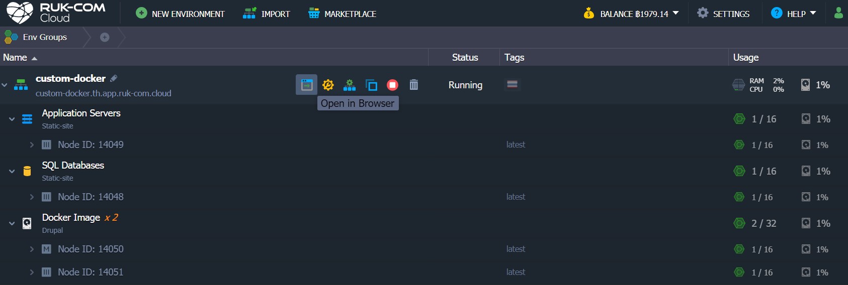 ภาพประกอบขั้นตอนการใช้งาน Ruk-Com Cloud PaaS