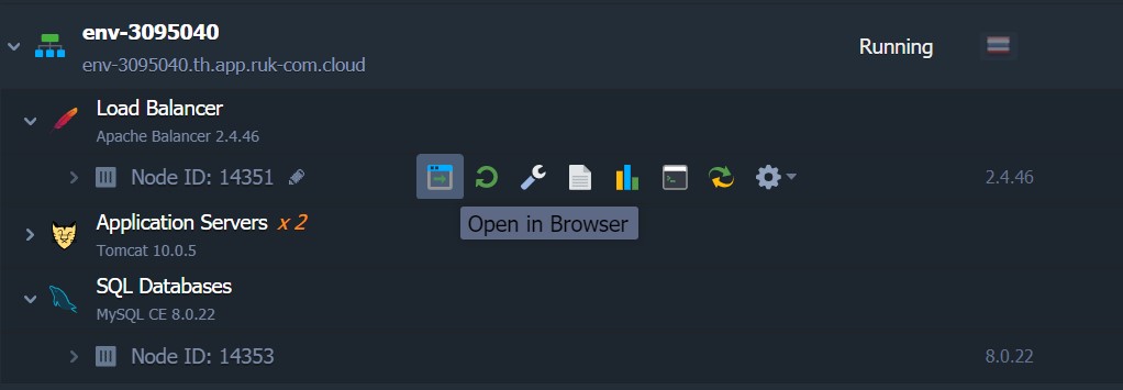 Ruk-Com Cloud PaaS procedure screenshot
