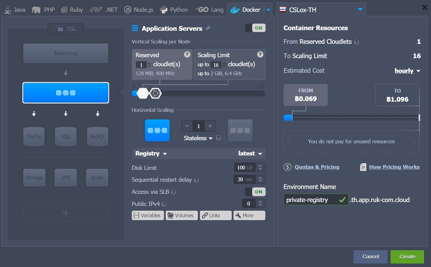 Ruk-Com Cloud PaaS procedure screenshot