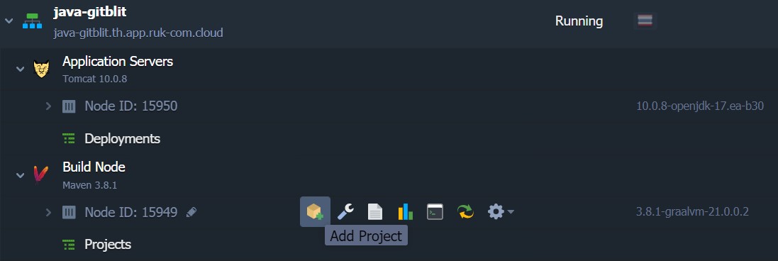 Ruk-Com Cloud PaaS procedure screenshot