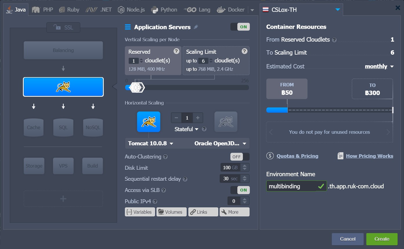 Ruk-Com Cloud PaaS procedure screenshot