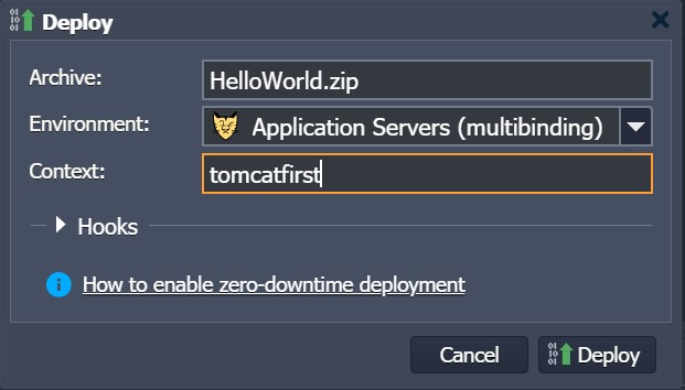 Ruk-Com Cloud PaaS procedure screenshot