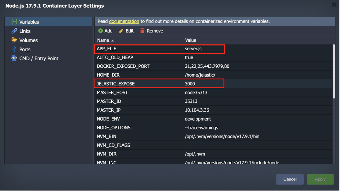 Ruk-Com Cloud PaaS procedure screenshot