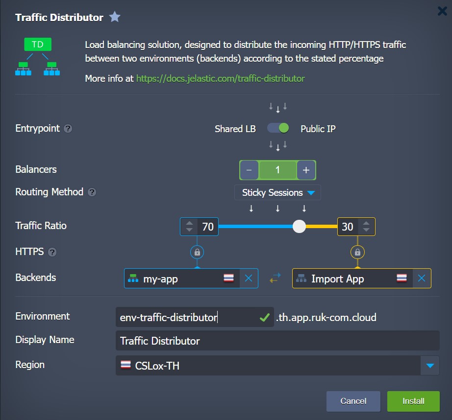 Ruk-Com Cloud PaaS procedure screenshot
